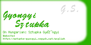 gyongyi sztupka business card